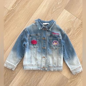 Monnalisa Denim jacket with collar
